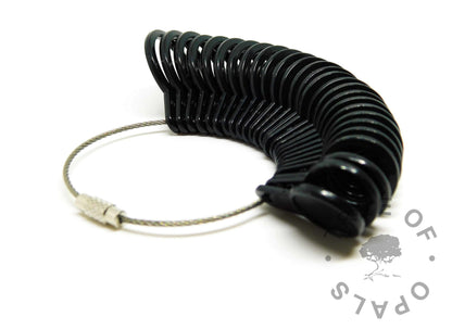 Black Ceramic Hair Ring