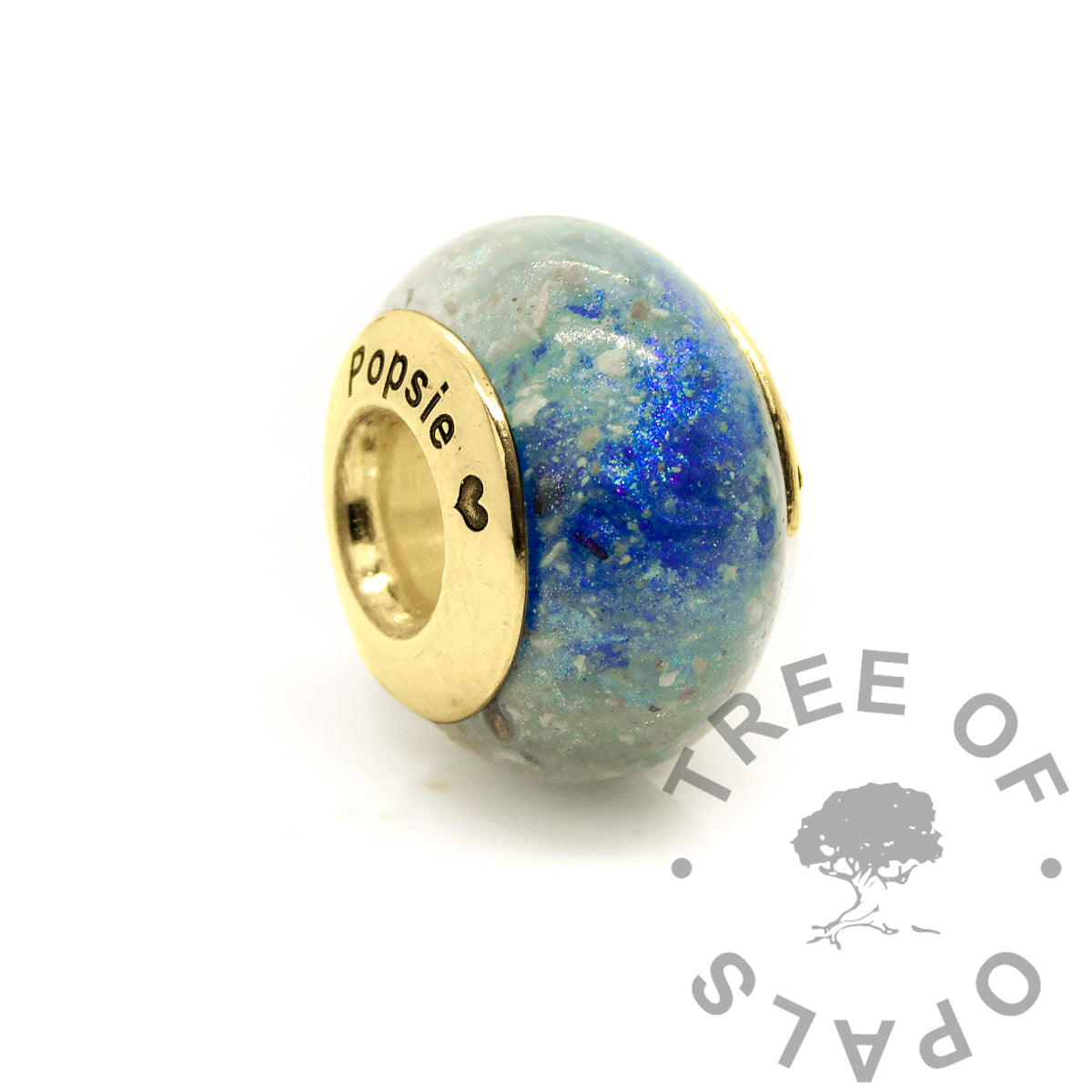 Solid Gold Blood Bead