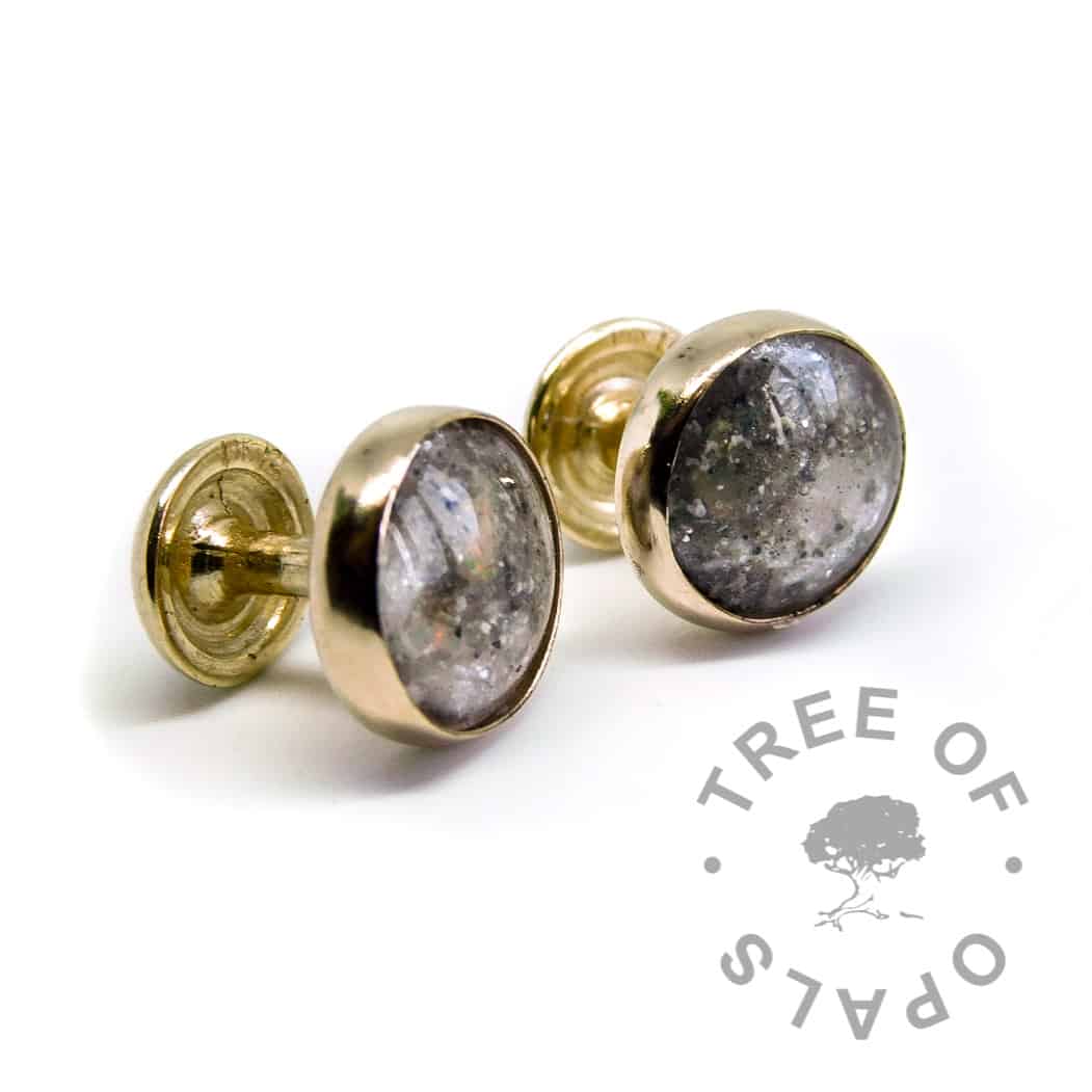 Solid Gold Ashes Cufflinks