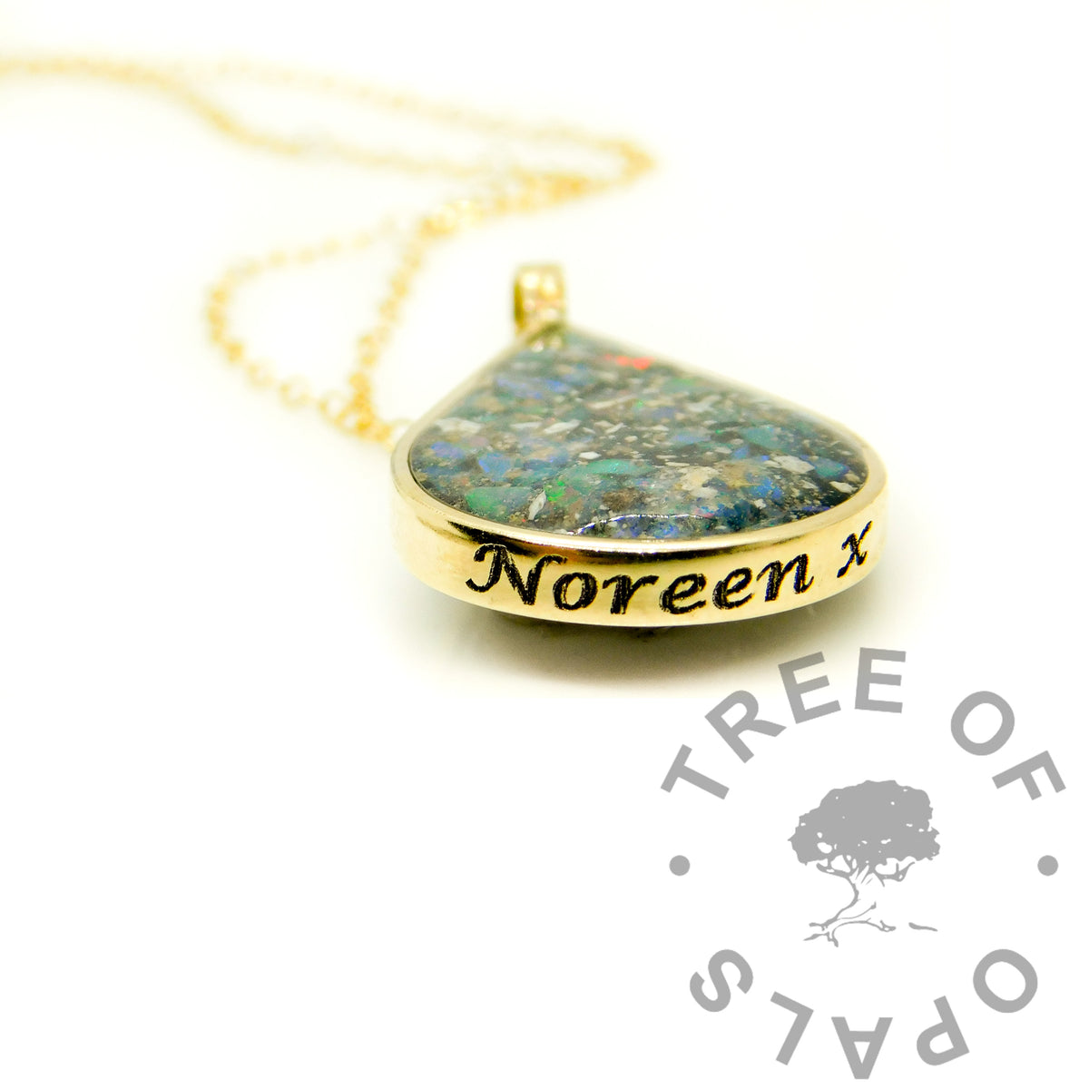 Gold Filled Hexagonal Necklace