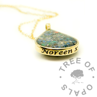 Gold Filled Hexagonal Necklace
