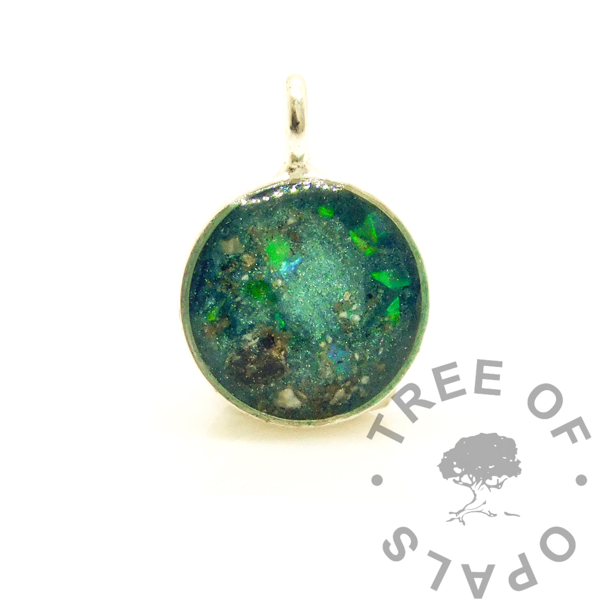 Round Cremains Necklace