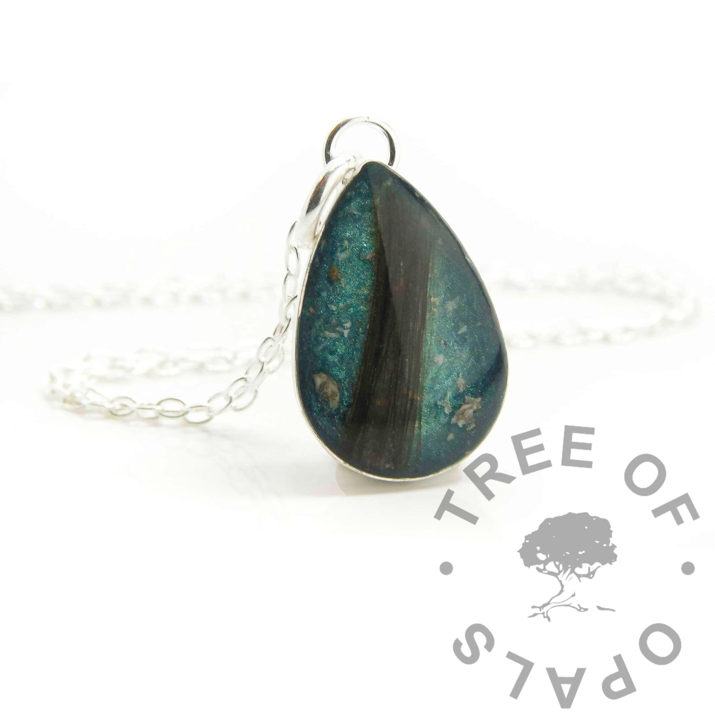 Engravable Ashes Teardrop Necklace