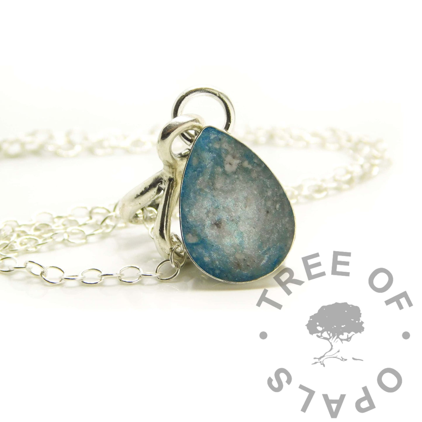 Engravable Ashes Teardrop Necklace