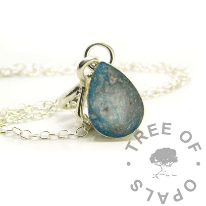 Engravable Ashes Teardrop Necklace