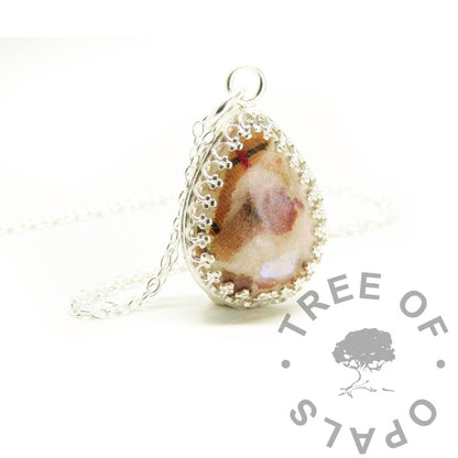 Crown Teardrop Blood Necklace