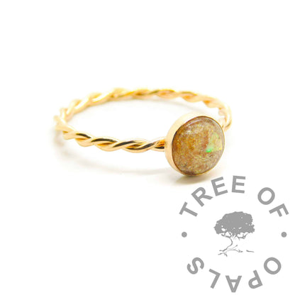 Gold Filled Ashes Ring