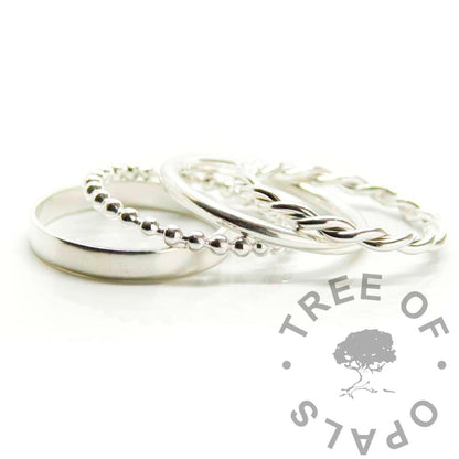 Slim Stacking Rings