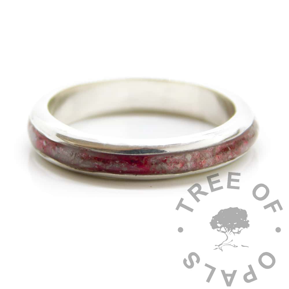 Cremation Ashes Channel Ring