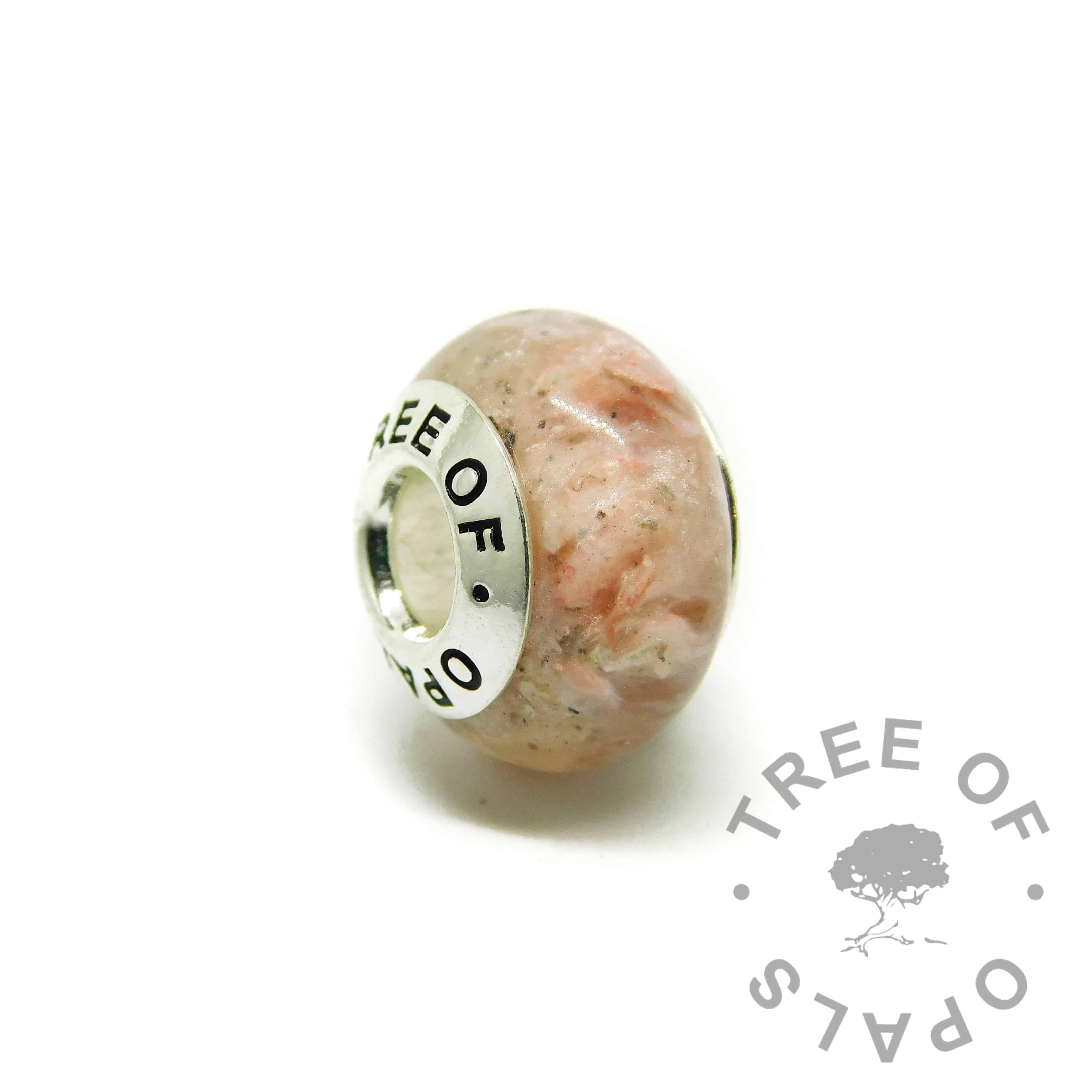 fairy pink cremation ashes charm