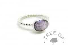 orchid purple ash ring bubble wire band