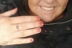 *tw* proud mummy baby loss ring, lock of hair ring memorial, funds raised for ~Olivia’s Charity Ball x
