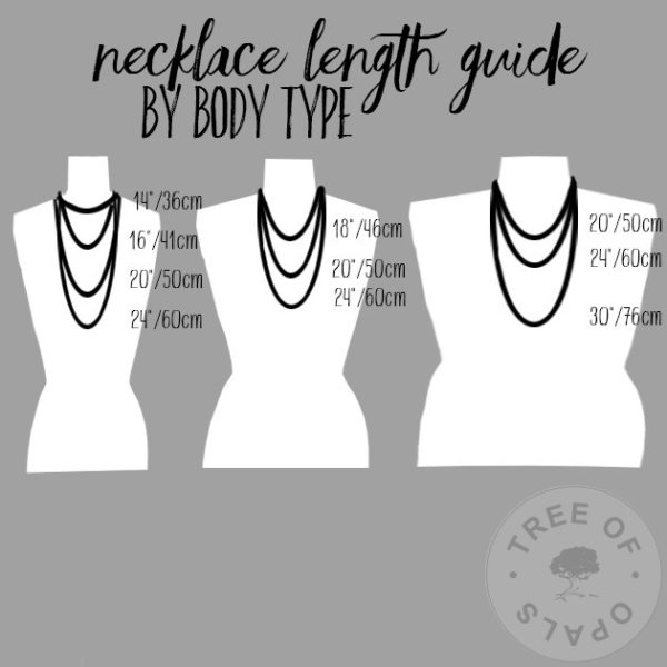 necklace chain length by body type