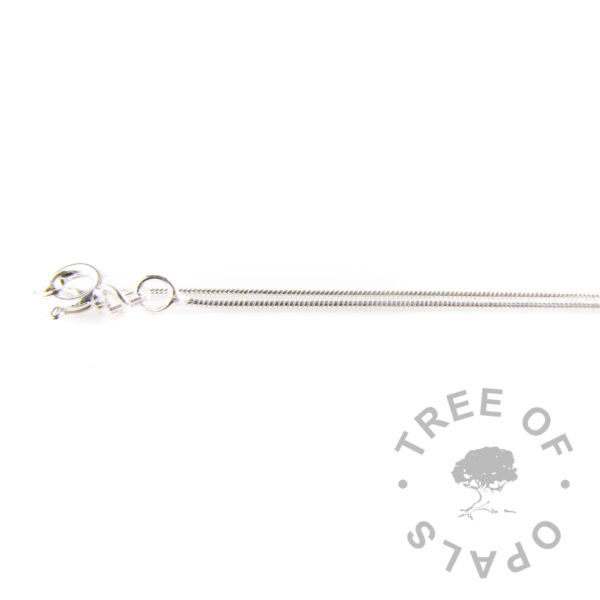 light weight 0.8mm sterling silver snake chain Tree of Opals necklace upgrade
