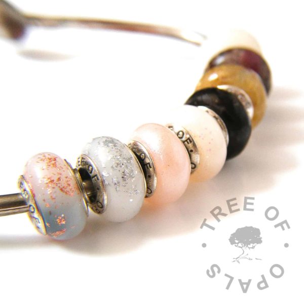 set of 8 charm beads