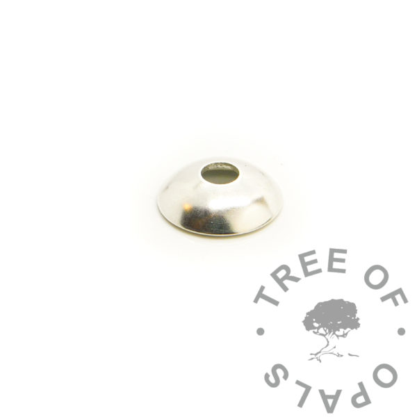 bead washer, solid anti-tarnish Argentium silver washer for engraving