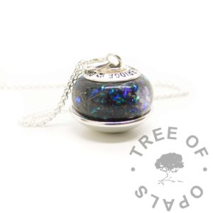 Bead Holder Necklace bead holder pendant shown with chain, solid silver bead holder with loop and jump ring included. Perfect for holding European style beads on a necklace. Engravable base, available for single or double beads